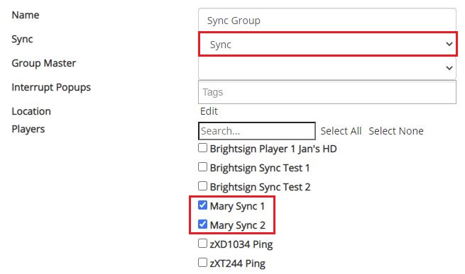 Syncing